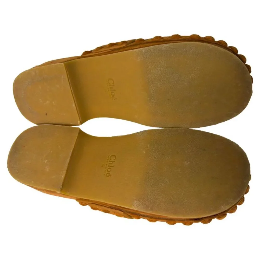 Chloé Joy Studded Clogs in Brown Suede - Picture 8 of 10